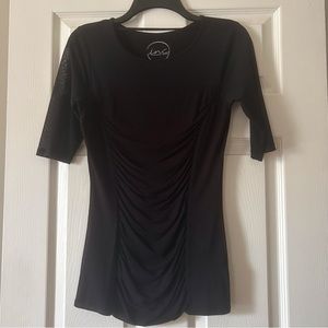 INC Mesh Crew Neck Top